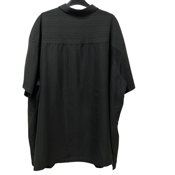 The Foundry Big & Tall Supply Co. Mens Black Short Sleeve Button Front Size 4XL - Picture 2 of 4